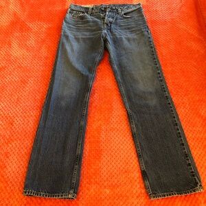 Men’s Hollister Straight Blue Jeans size w31 x L32 Button Fly